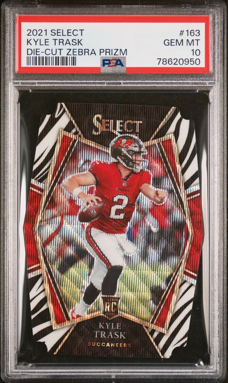 2021 Select Die-Cut Zebra Prizm Kyle Trask PSA 10 Pop 4