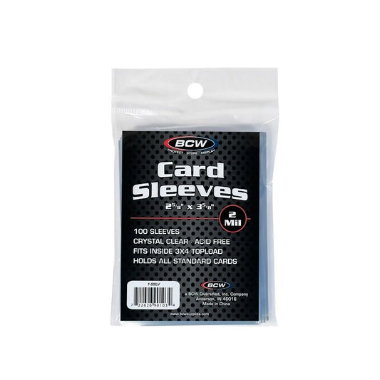 Standard Card Sleeves - 100 Sleeves