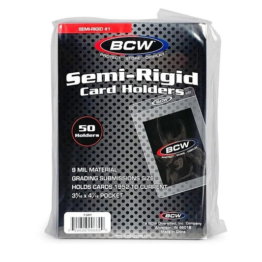 Semi-Rigid Card Holder #1 - 50 Holders
