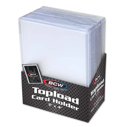 3x4 Topload Card Holder - Standard - 25 Holders
