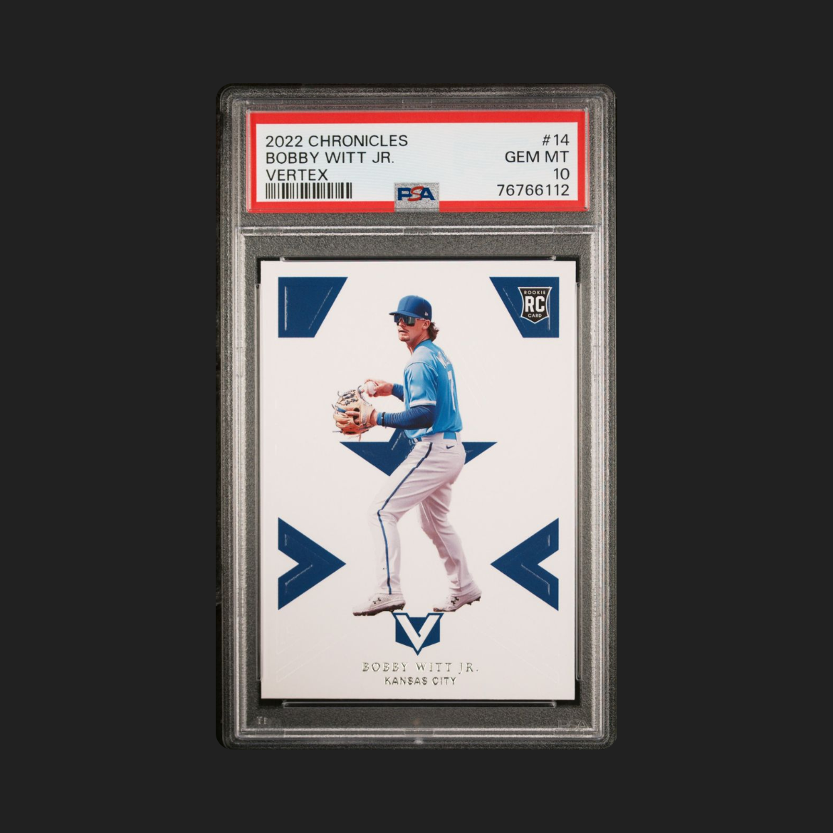 2022 Chronicles Vertex Bobby Witt Jr #14 PSA 10