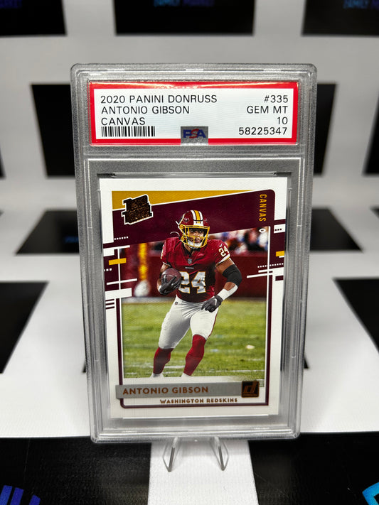 2020 Donruss Canvas Antonio Gibson #335 PSA 10